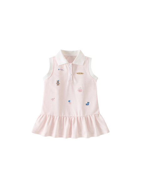 Girls' Summer Dress 2026 New Stylish Baby Summer Outfit Polo Dress Fashionable Girl Toddler Princess Dress — 5