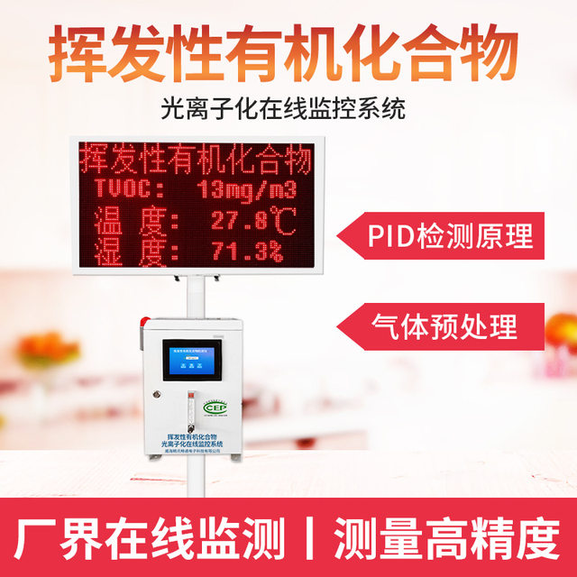 Online VOCS detector factory boundary oxygen content sulfur dioxide PM2.5 high-precision vocs online monitoring equipment