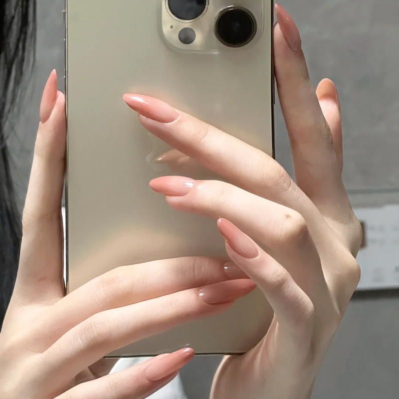 Purely Handmade Pink Gradient Manicure, Wearable Nails, Summer Mid-Length Almond Nails, 2026 New Style, High-End Look, Brightening Effect Purely Handmade Pink Gradient Manicure, Wearable Nails, Summer Mid-Length Almond Nails, 2026 New Style, High-End Look, Brightening Effect