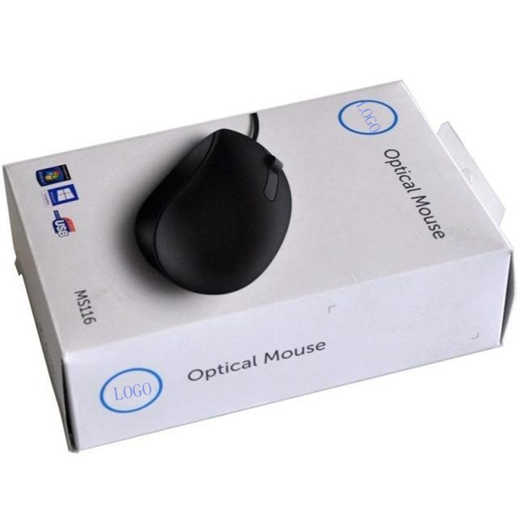 Factory Direct Sales Suitable for Dell Ms116 Wired Mouse, Optical Mouse, Business Laptop, Office Use