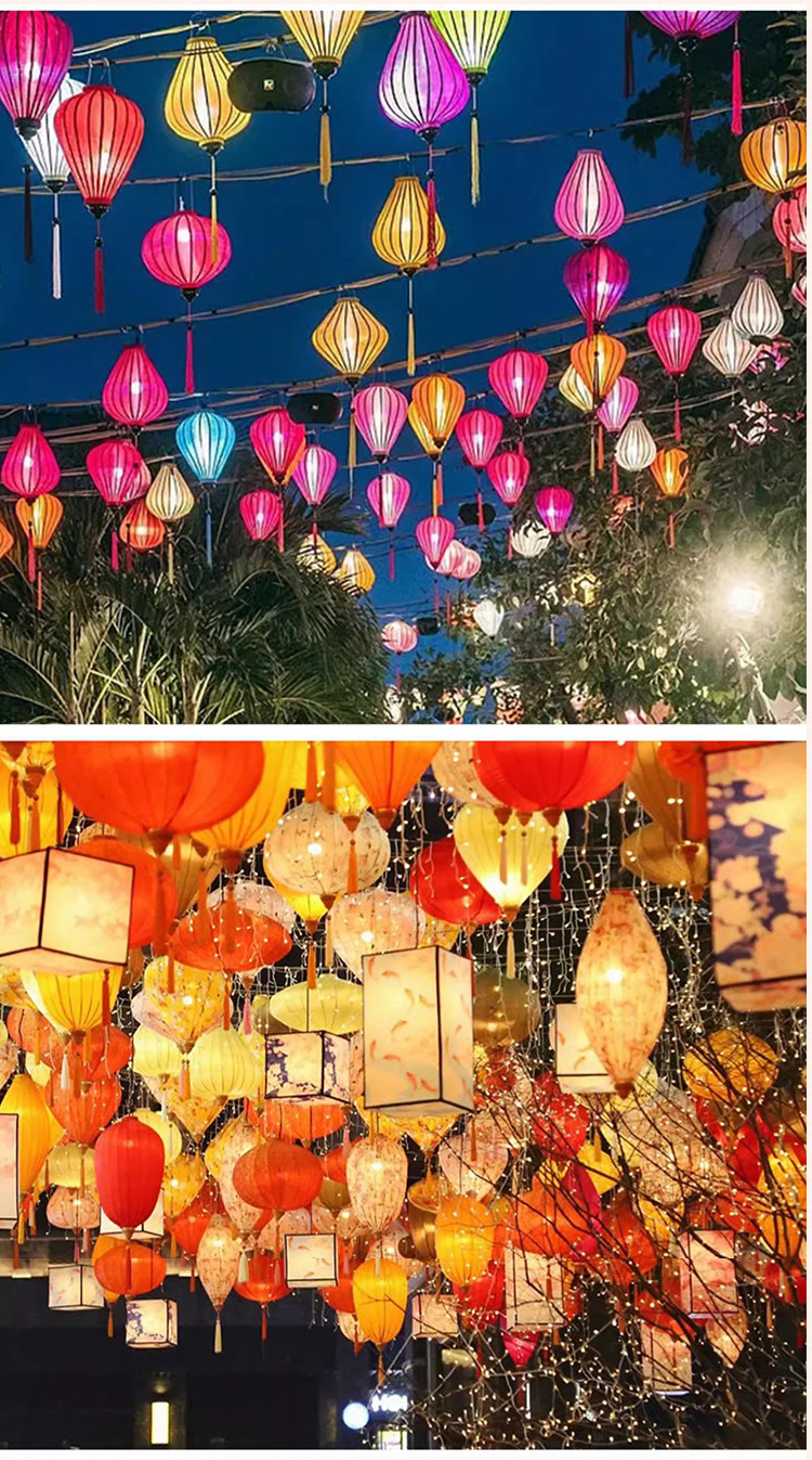 Фонарь 户外仿古古风灯笼古镇街道网红通道夜景装饰布置花灯异型越南灯笼