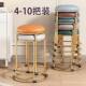 Light Luxury Round Stool for Home Use, Dining Table Round Stool, Outdoor Stall Round Stool, Storage Stool, Low Round Stool