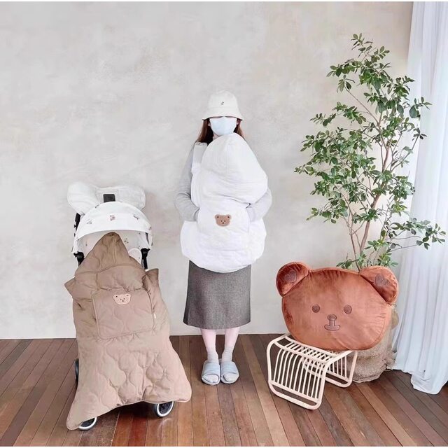 2026 baby stroller windproof cover baby stroller windshield quilt to keep warm when going out in winter am stroller accessories year of the horse