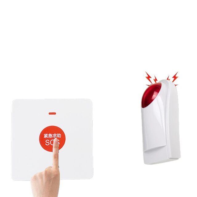 Disabled Toilet Help Alarm Wireless Public Toilet Emergency Barrier-Free Sound and Light Alarm for the Elderly