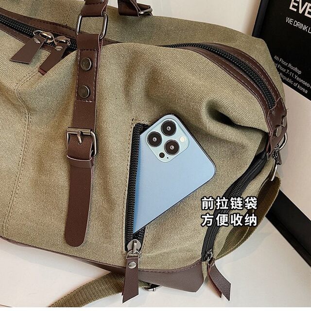 Leisure Travel Bag, Large Capacity Outdoor Sports Fitness Bag, Portable Travel Bag, Fitness Yoga Bag, Dry and Wet Separation