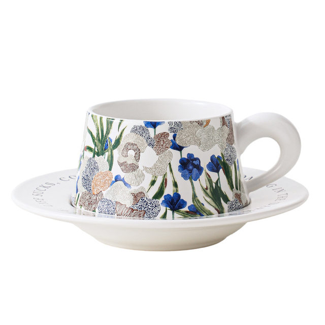 French-Style Fresh and Simple Couple's Matching Cup Gift Box Set, Household Ceramic Coffee Cups, Birthday, Newlywed, Wedding Souvenir Gift