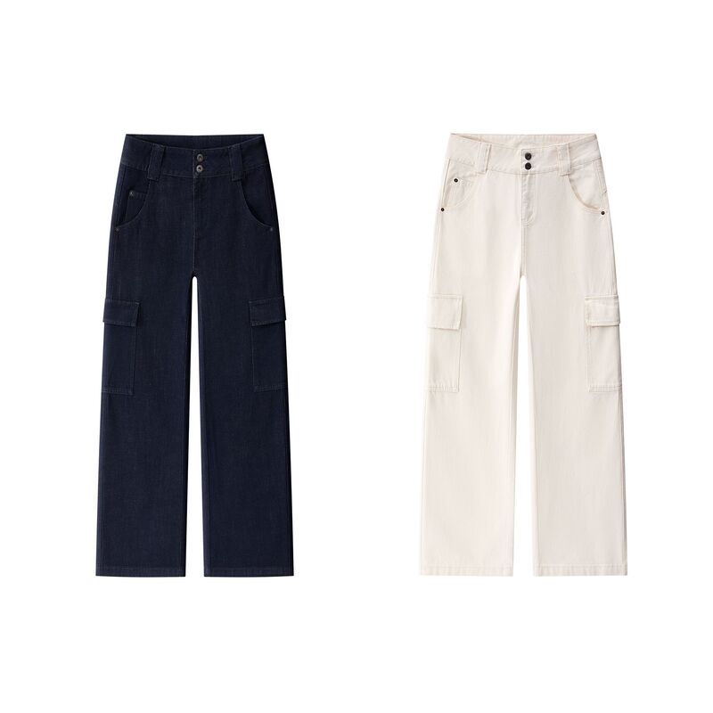【Ami Autumn New Collection】【Original Workwear Pants】Vintage American Style Multi-Pocket Workwear Wide-Leg Jeans 【Ami Autumn New Collection】【Original Workwear Pants】Vintage American Style Multi-Pocket Workwear Wide-Leg Jeans