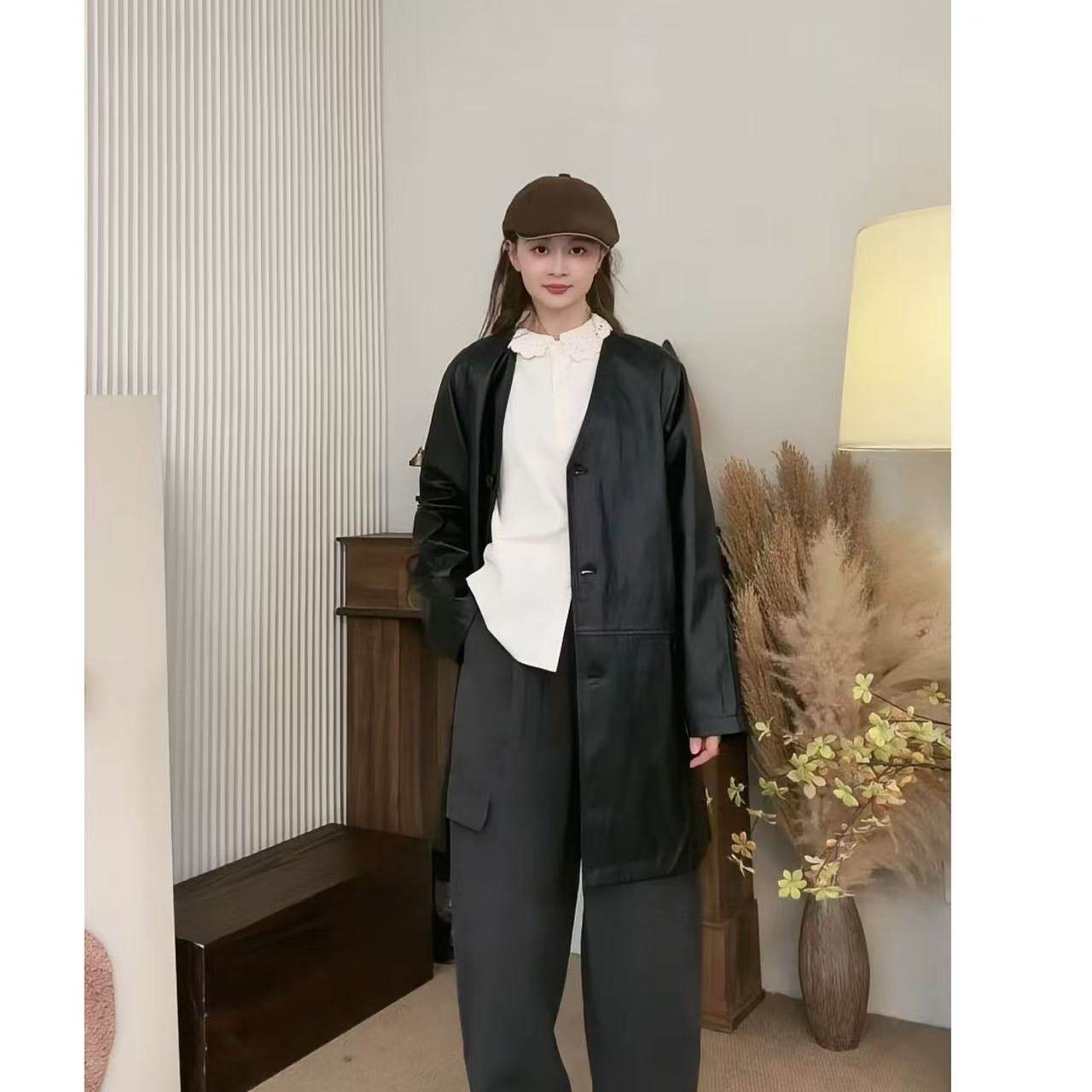 【Эксклюзивный беспроцентный ремень】 BALENCIAGA Balenciaga BB мужской черный модный ремень из воловьей кожи Изображение 1