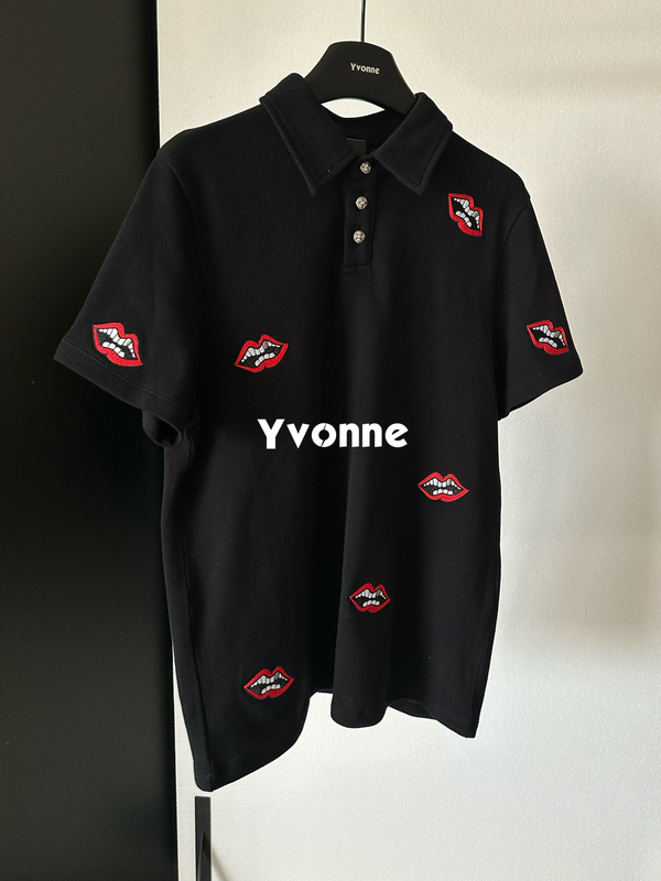Independent Mattyboy Co-Branded Series Red Lip Embroider Polo New Luxury Old Money Top-Flow Independent Mattyboy Co-Branded Series Red Lip Embroider Polo New Luxury Old Money Top-Flow