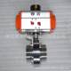 Zhanxude manufacturer produces 621-10 pneumatic sanitary grade external thread butterfly valve 25-219