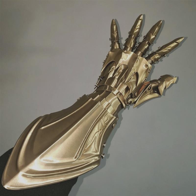 Dark Medieval Bone-Spiked Knight Armor with Movable Joints, Cosplay Costume Armor, Arm Guard Prop Dark Medieval Bone-Spiked Knight Armor with Movable Joints, Cosplay Costume Armor, Arm Guard Prop