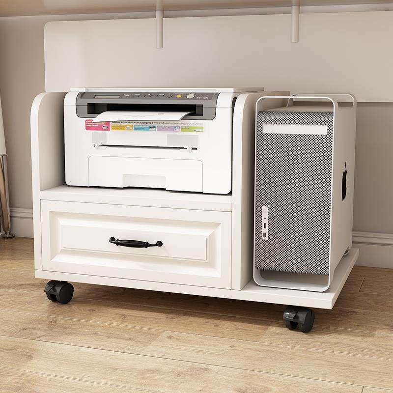 Simple desktop computer host placement cabinet under the table printer rack floor-standing chassis storage machine support main cabinet