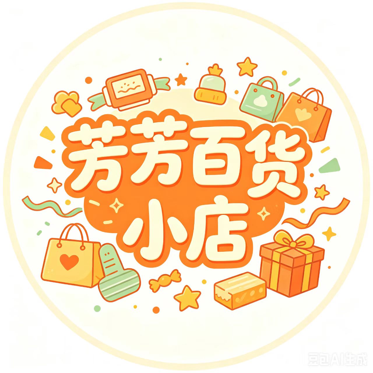 芳芳百货小店的LOGO