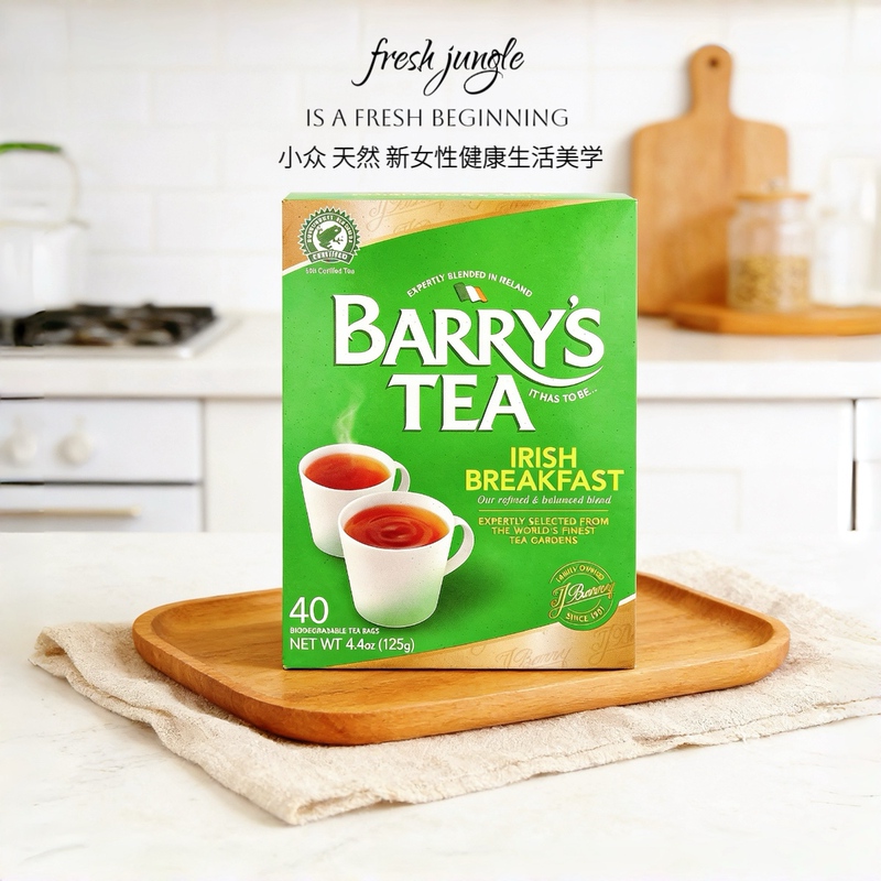 Barry's Tea from Ireland, Pure Irish Breakfast Tea, Rich and Flavorful Black Tea, Low Caffeine, 40 Packs