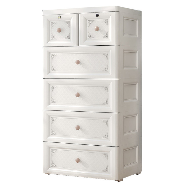 Thickened drawer storage cabinet storage cabinet household storage multi-layer children's cabinet baby wardrobe plastic chest of cabinet