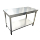 Индивидуальный верстак из нержавеющей стали 304 для разборки и сборки квадратный стол для работы с трубчатыми ножками кухонный ресторанный упаковочный стол стеллаж mini 4