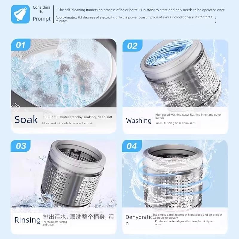 Haier/海尔XQB80-M10E0波轮洗衣机8公斤全自动家用宿舍租房大神童