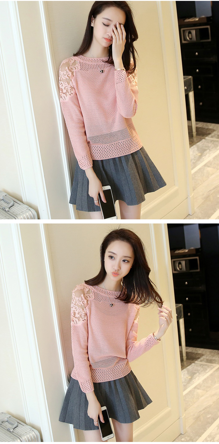 Mùa xuân 2019 phiên bản Hàn Quốc mới của áo thun ngắn tay đính cườm rỗng áo len dệt kim mỏng - Đan Cardigan áo len dáng dài
