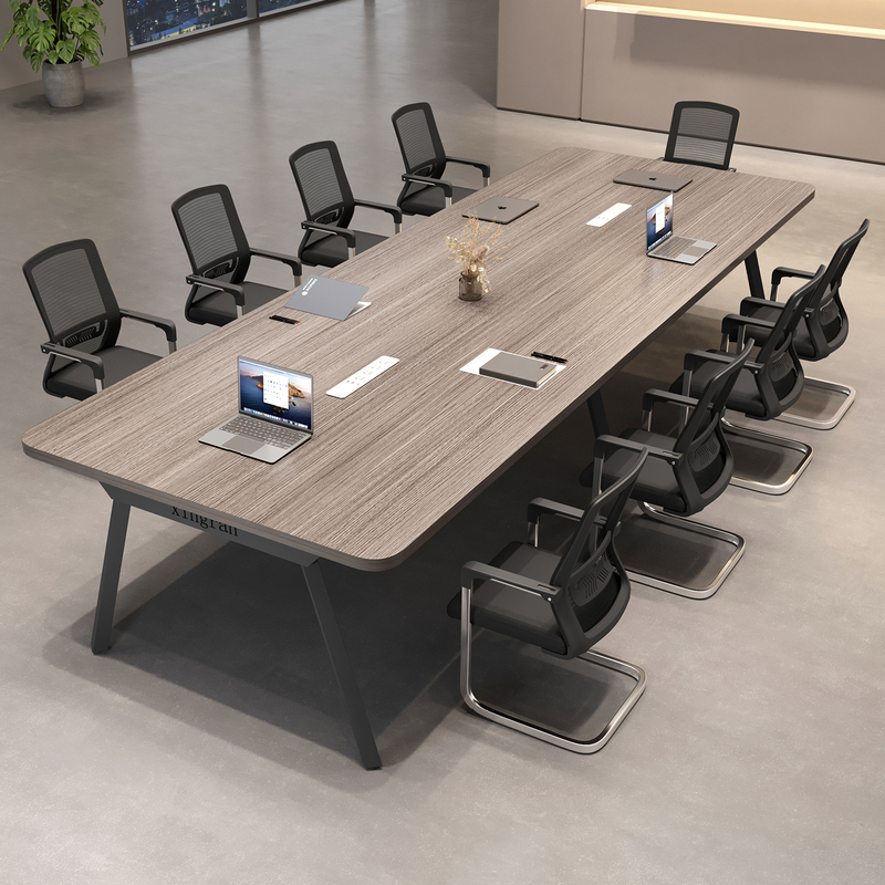 Large Office Conference Table, Long Table, Modern Simple Conference Room Table and Chair Combination, Long Table for Negotiation, Employee Training Table Large Office Conference Table, Long Table, Modern Simple Conference Room Table and Chair Combination, Long Table for Negotiation, Employee Training Table