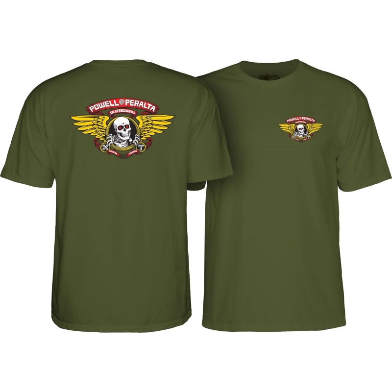 Pure Cotton Printed Men's T-Shirt Powell Peralta Winged Ripper T-Shirt