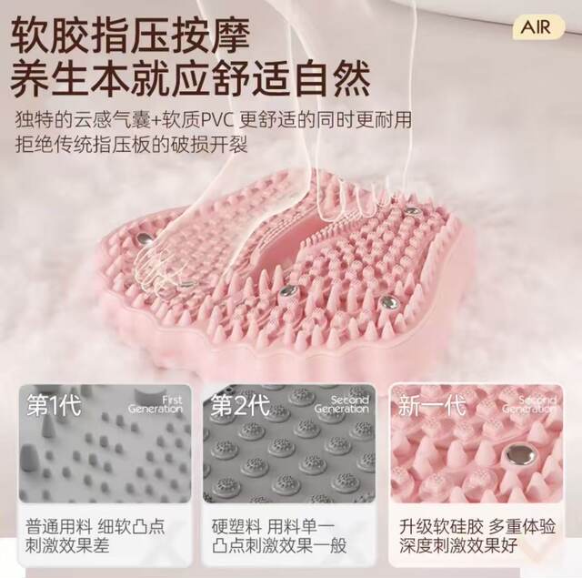 Gubuo Inflatable Acupressure Mat for Ultra-Slow Jogging and In-Situ Stepping, Fitness, Thickened, Explosion-Proof, Healthy, Safe, Comfortable, Natural, Genuine Product