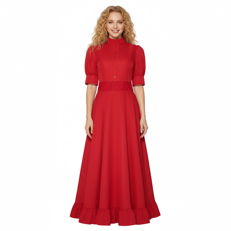 Movie Pearl Cosplay Costume, Pearl Red Dress, Horror Movie Halloween Character Performance Costume, in Stock Movie Pearl Cosplay Costume, Pearl Red Dress, Horror Movie Halloween Character Performance Costume, in Stock