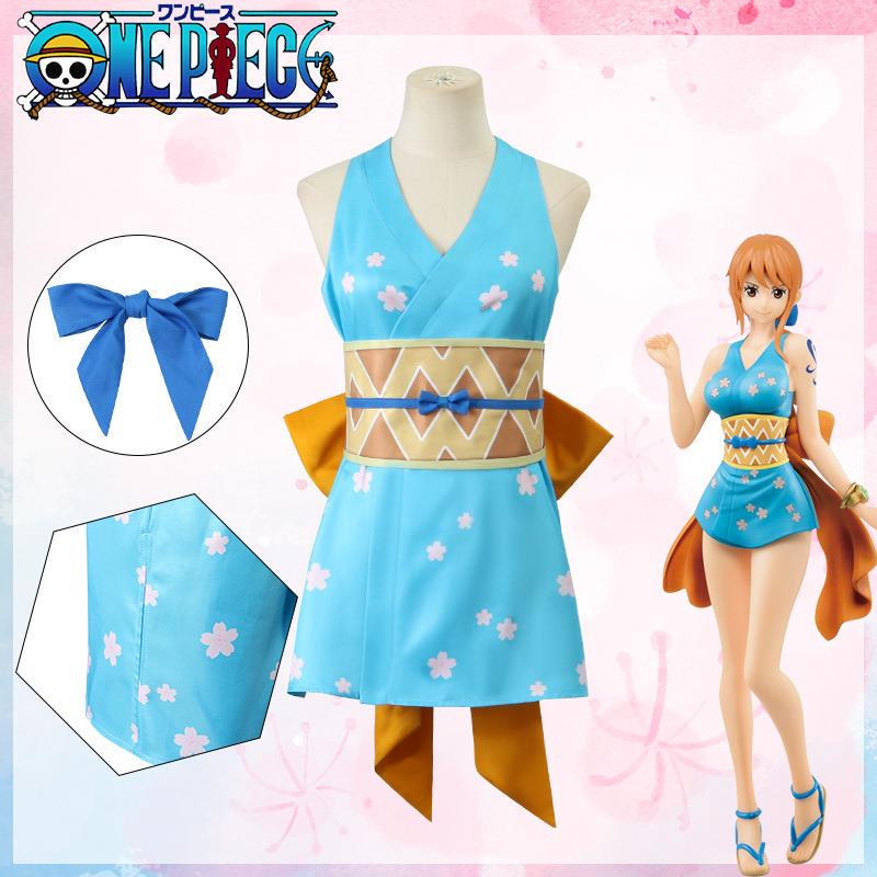 One Piece Cosplay Costume One Piece Red Movie Version Nami Pajamas Cosplay Outfit Jacket