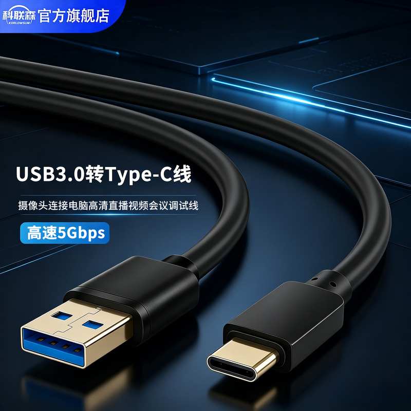 Suitable for Intel Realsense D435/I/C/F/If Depth Camera to Connect to Computer USB Transmission Cable Charging Cable D415D/D455/L515 Camera Dedicated Data Cable