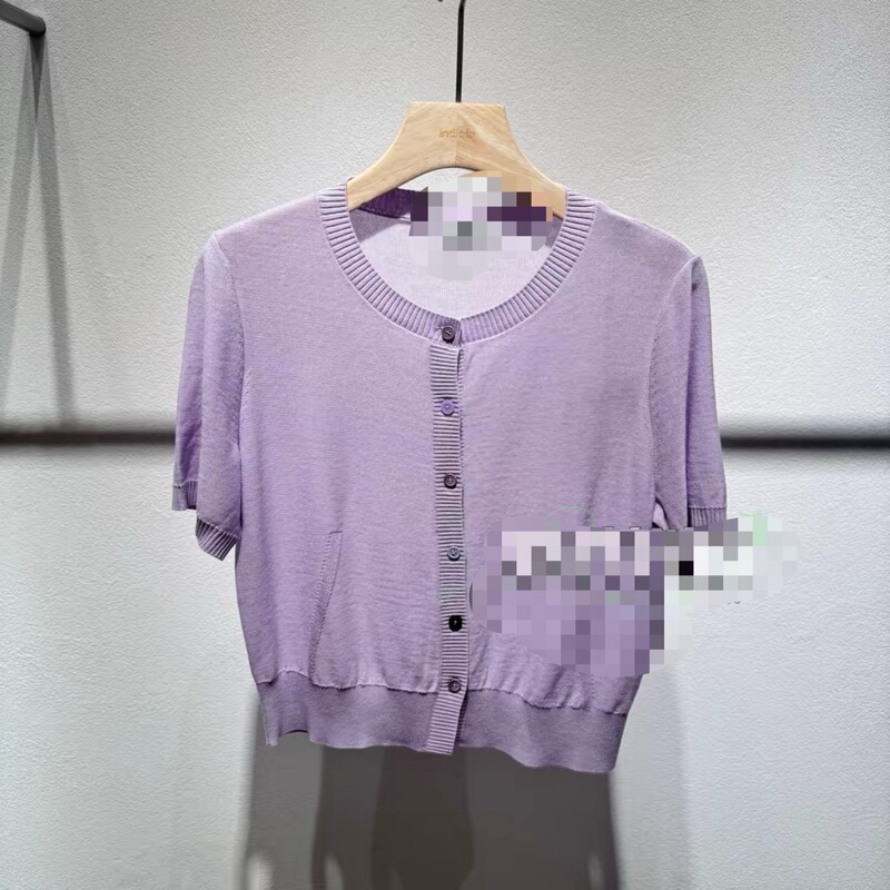 Biaojia 26 Summer Quick Delivery Purple Knit Sweater Biaojia 26 Summer Quick Delivery Purple Knit Sweater