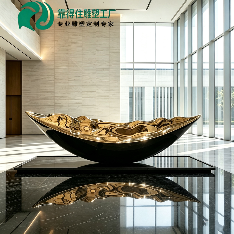 Hotel Lobby Treasure Boat Fiberglass Landscape Hall New Chinese Style Large Abstract Floor Sculpture Crafts Ornament Hotel Lobby Treasure Boat Fiberglass Landscape Hall New Chinese Style Large Abstract Floor Sculpture Crafts Ornament