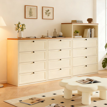 Qiao Xieque Steel Chest of Drawers Living Room Wall-Mounted Storage Cabinet Household Floor-Standing Drawer Cabinet Multi-Layer Five-Drawer Cabinet Storage Cabinet