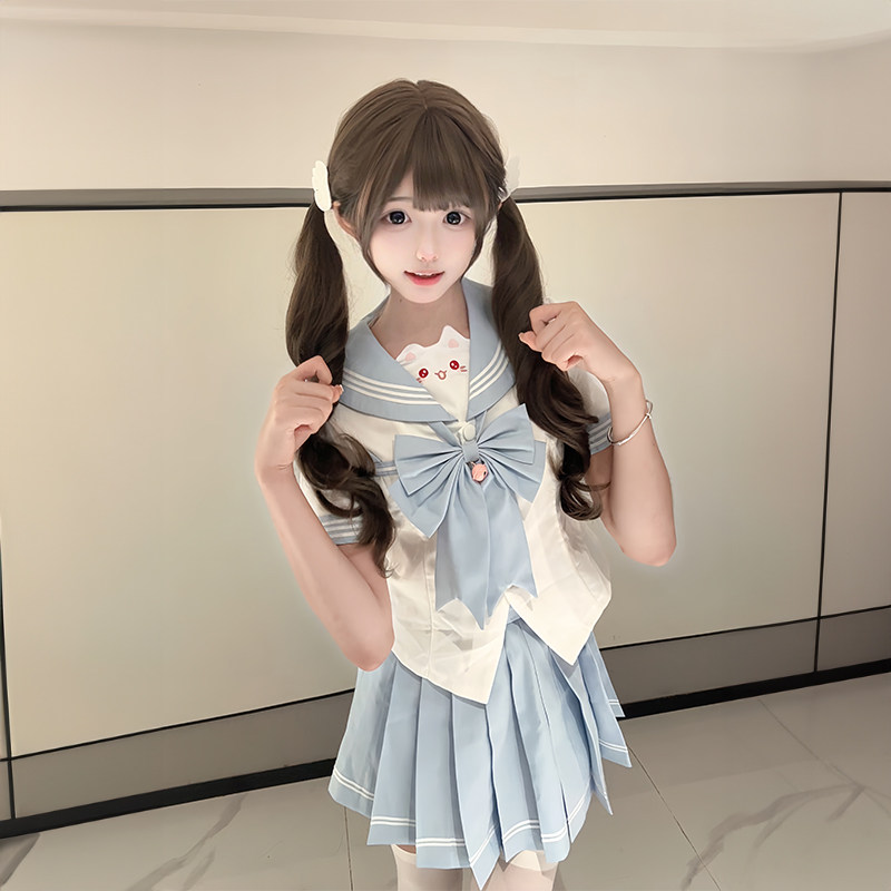 Sweet knock jk [Jingle Meow] оригинальный подлинный новый продукт, матросский костюм с талией, форменный костюм, юбка sweet knock sailor suit