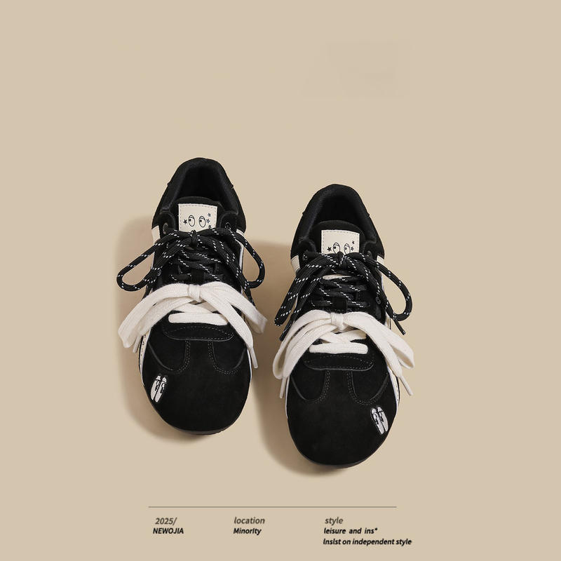 German Casual Tennis Shoes for Women, Autumn Thick-Soled, Wear-Resistant, Non-Slip, Double-Lace, Versatile Sports Shoes, Badminton Shoes German Casual Tennis Shoes for Women, Autumn Thick-Soled, Wear-Resistant, Non-Slip, Double-Lace, Versatile Sports Shoes, Badminton Shoes