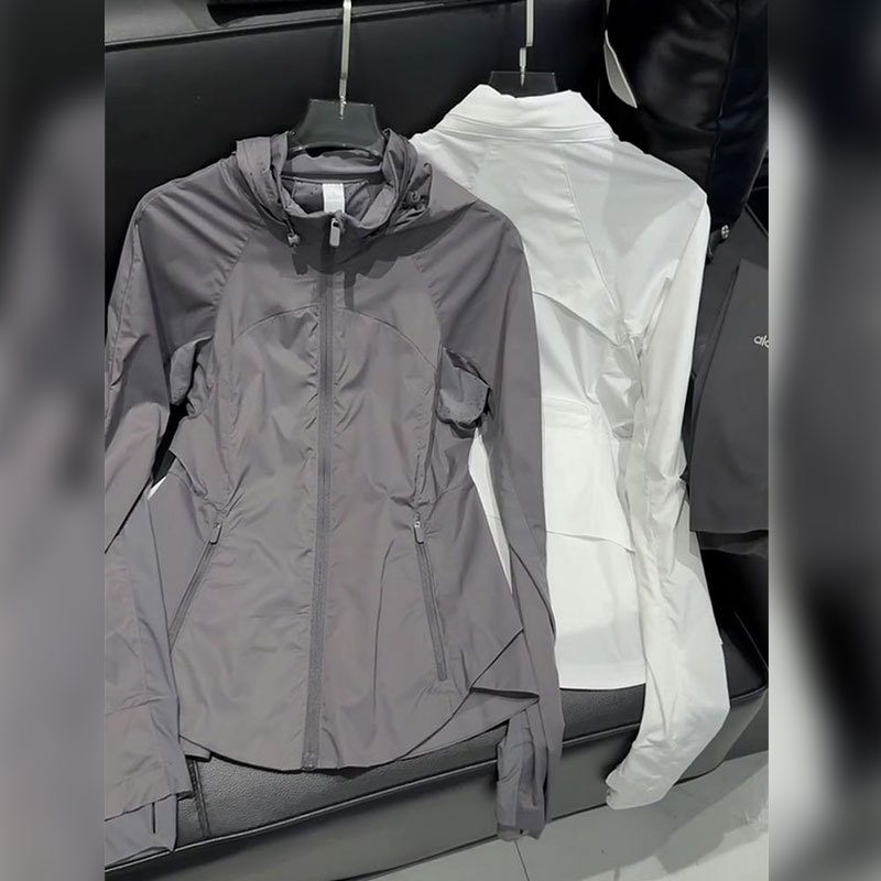 German Road Bicycle Sun Protection Cycling Clothing Women's Summer Long-Sleeved Zipper Hooded Slim Top Sports Jacket