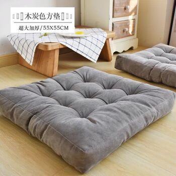 Soft braised corduroy plush tatami cushion futon thickened floor bay window balcony yoga massage buttocks and waist protection