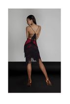 Latin dance dress womens new dance dress dance practice dress irregular skirt skirt color bump skirt skirt