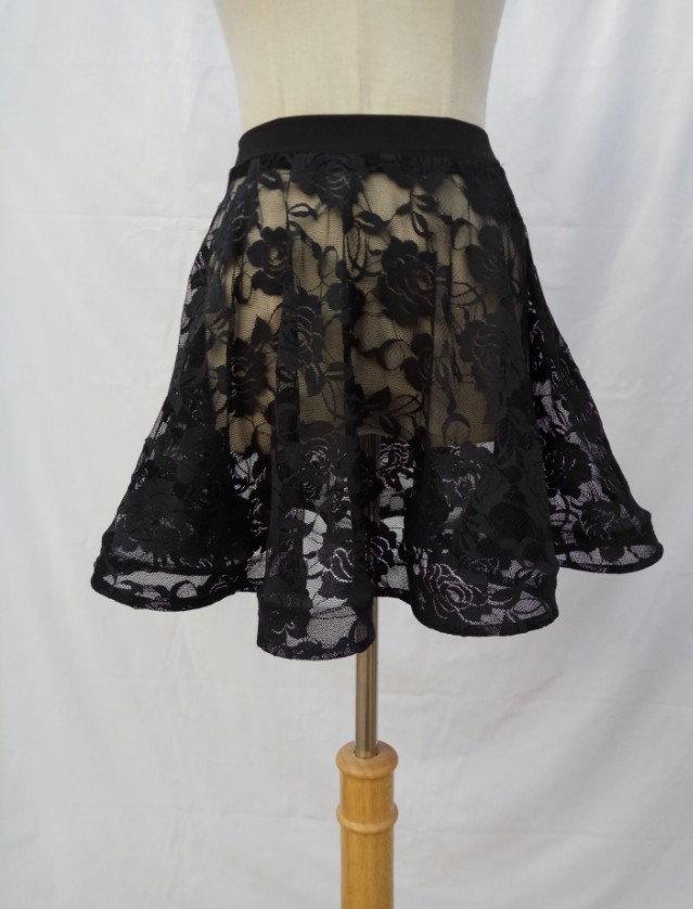 Girls Latin dance costume dance body skirt performance skirt practice skirt lace skirt fish bone skirt large swing skirt