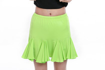 New girls Latin dance lotus leaf skirt skirt practice skirt dress body costume stage performance skirt childrens exam skirt