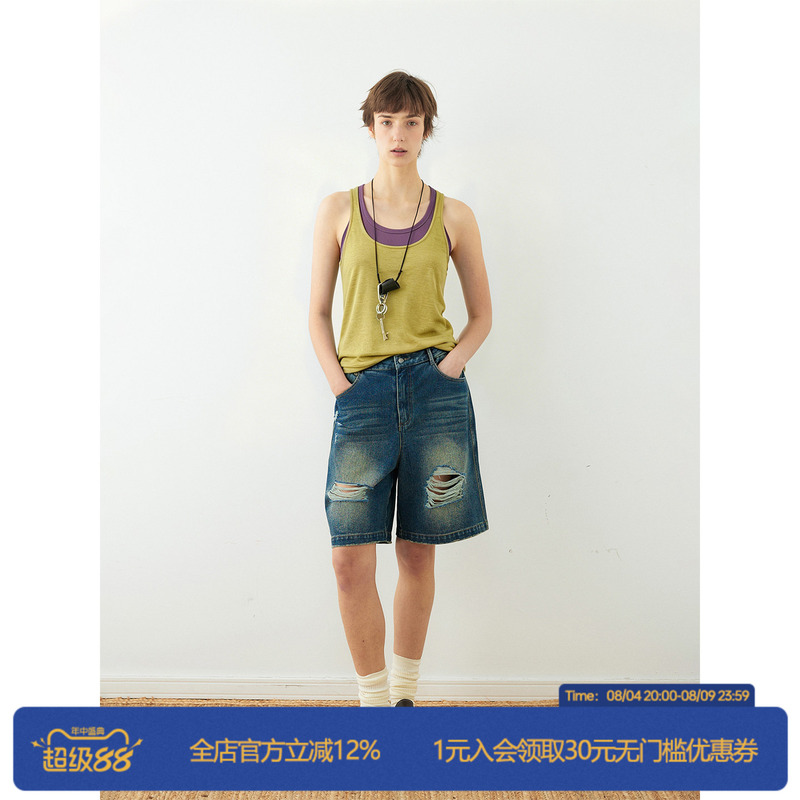 [Same Style as Sun Qian] Rollcall 26Ss Wool Two-Piece Set with Contrasting Color Camisole