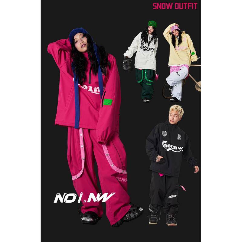 No1Nw Softshell Fleece-Lined Baseball Sweatshirt Unisex Snowboard and Ski Jacket Trendy Versatile Waterproof