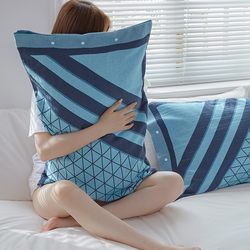 4 층 거즈 베개 1 개의 베개 한 쌍의 베개 전체 고정 고정 비 슬립면 베개 표지 커버가 떨어지지 않고 통합