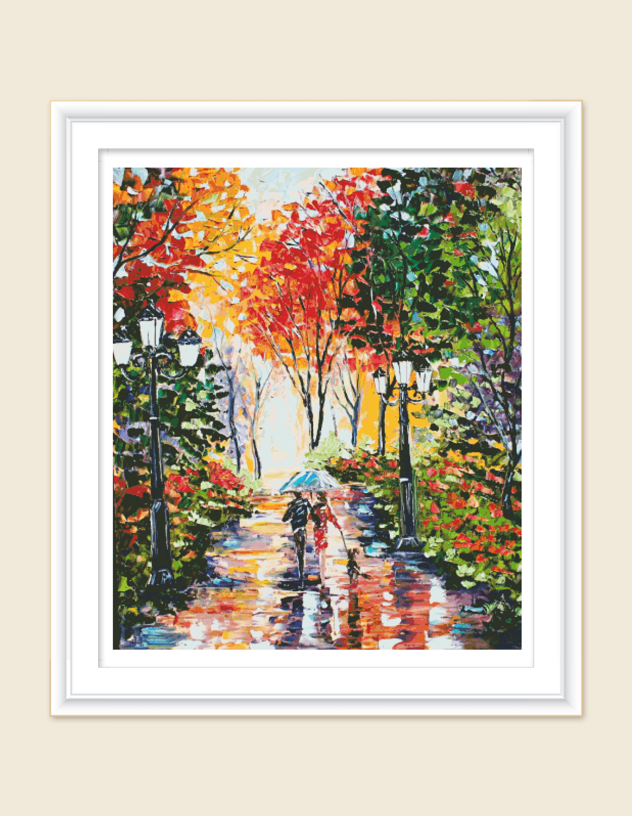 十字绣电子版图纸PDF原扫Y4416秋天南瓜蘑菇：秋季手工艺术新风尚！