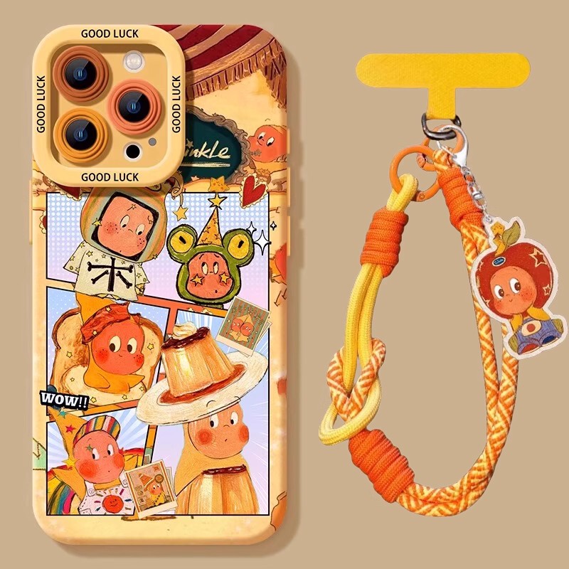 Japanese Eumeya Phone Case for Apple 17 Pro Max, New Model for Women, Niche 15 Plus Star-Themed 14 Pro Full Coverage Lens 13 with Lanyard 12 Anti-Drop Protective Case