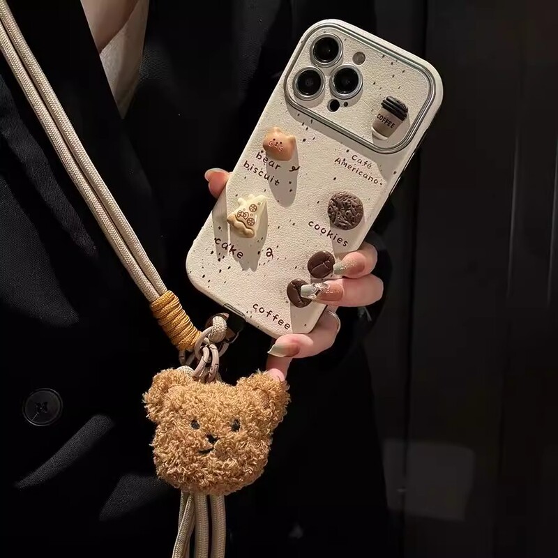 Japanese Eumeya Splash-Ink 3D Coffee Bear Crossbody Phone Case for iPhone 17 Pro Max, Leather Case for Apple 16 Pro Max, Handbag for 15 Pro, Best Friend Case for 14 Pro, Melard Brown Japanese Eumeya Splash-Ink 3D Coffee Bear Crossbody Phone Case for iPhone 17 Pro Max, Leather Case for Apple 16 Pro Max, Handbag for 15 Pro, Best Friend Case for 14 Pro, Melard Brown