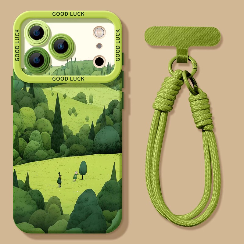 Japanese Eumeya Case for Apple 18 Pro Max, iPhone 17 New Model, 15 Spring Field, 16 Pro Green, 14 Fresh Style, 13 Silicone Full Cover with Lanyard, Air Anti-Drop Protective Case Japanese Eumeya Case for Apple 18 Pro Max, iPhone 17 New Model, 15 Spring Field, 16 Pro Green, 14 Fresh Style, 13 Silicone Full Cover with Lanyard, Air Anti-Drop Protective Case