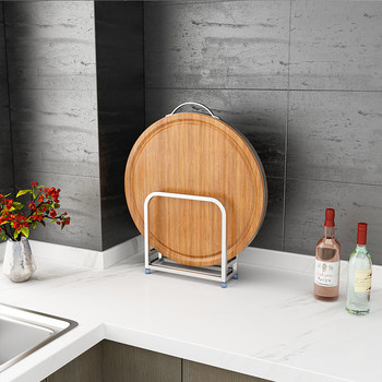 304 stainless steel cutting board rack cutting board rack countertop kitchen storage rack black storage pot lid rack chopping board rack