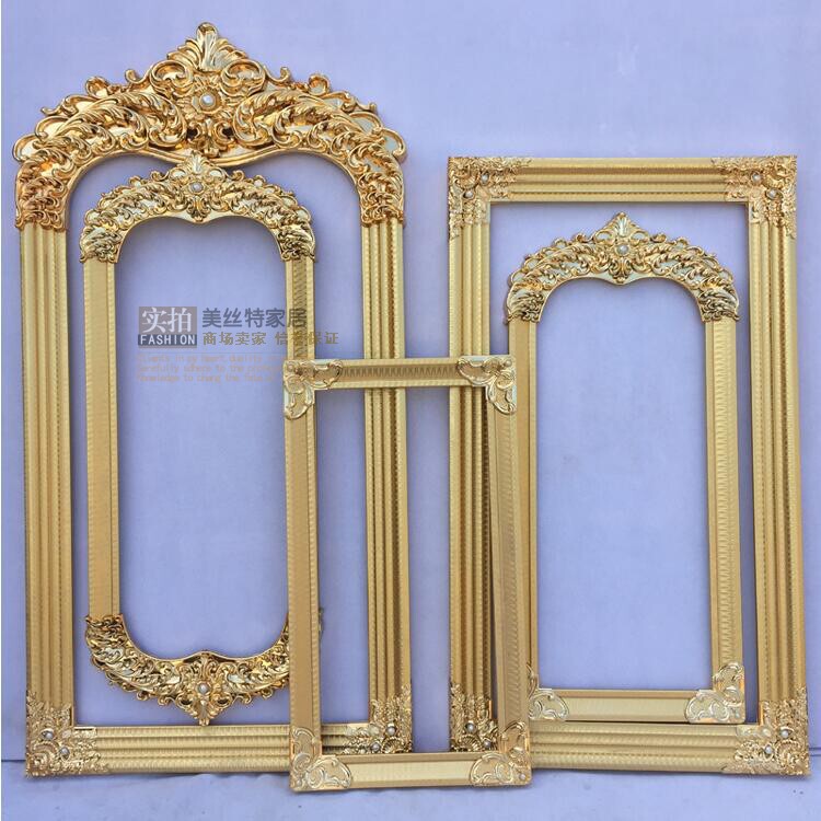 European-Style Photo Frame Photography Wedding Props Decoration Wedding Stage Background Flower Arrangement Wall Hanging Wedding Dress Gold Photo Frame European-Style Photo Frame Photography Wedding Props Decoration Wedding Stage Background Flower Arrangement Wall Hanging Wedding Dress Gold Photo Frame