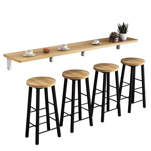 Стенная настенная столовая платформа складного стола -это длинный стол, столик для магазина с молочным чаем и комбинированная комбинированная простая таблица