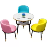 Балконный чайный столик и стул, комбинация двухслойного небольшого круглого стола, бытовой журнальный столик, небольшой обеденный стол для квартиры, стол для отдыха, приемов и переговоров