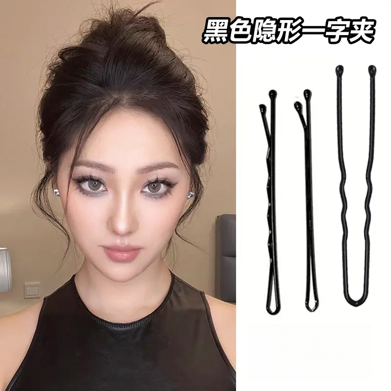 Black Hair Clips, Studio Makeup Artist Use Wire Clips, Invisible Small Clips, Hair Fixing Clips for Women Black Hair Clips, Studio Makeup Artist Use Wire Clips, Invisible Small Clips, Hair Fixing Clips for Women